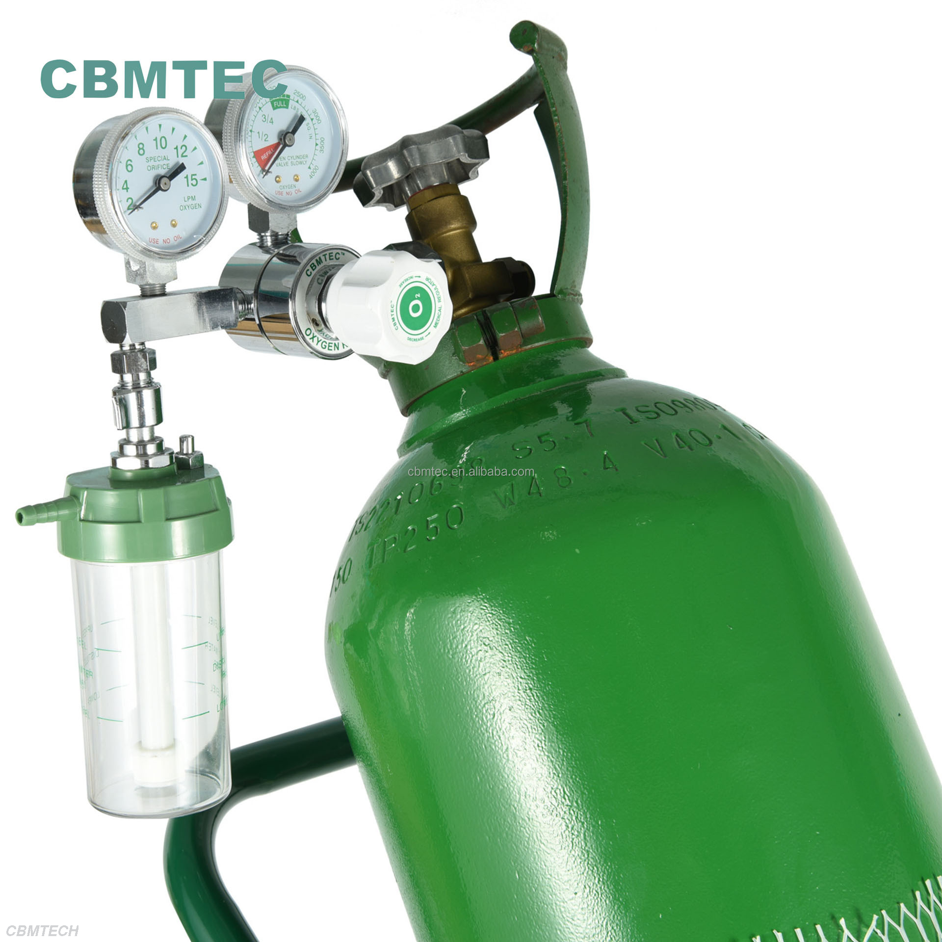 10L High Pressure Oxygen Cylinders with Valve Guards